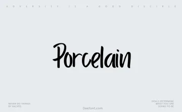 Porcelain Font