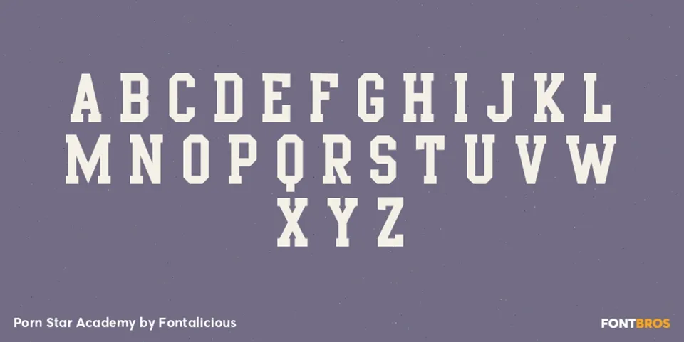 Porn Star Academy Font
