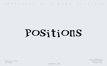 Positions Font