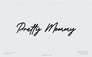 Pretty Mommy Font