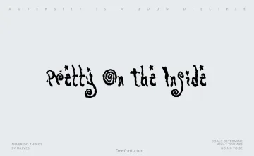 Pretty On The Inside Font