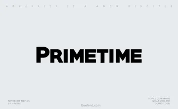 Primetime Font
