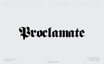 Proclamate Font