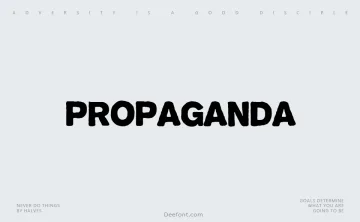 Propaganda Font