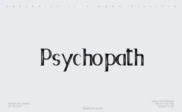 Psychopath Font