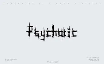 Psychotic Font