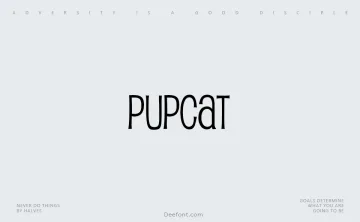 Pupcat Font