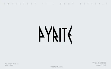 Pyrite Font