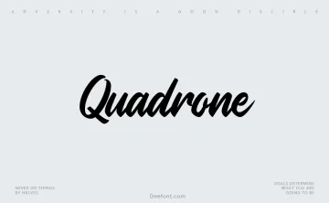 Quadrone Font