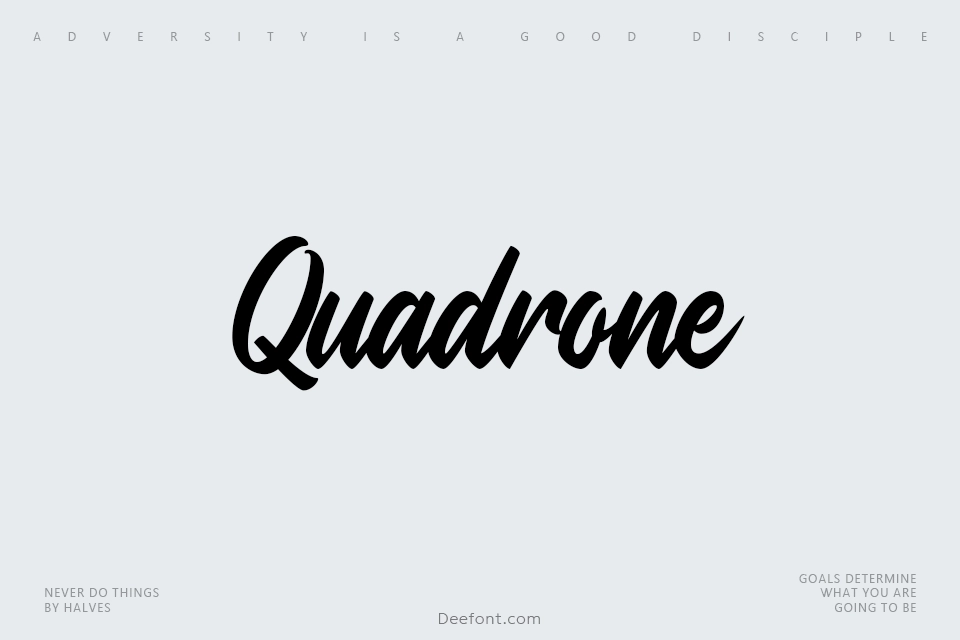 Quadrone Font