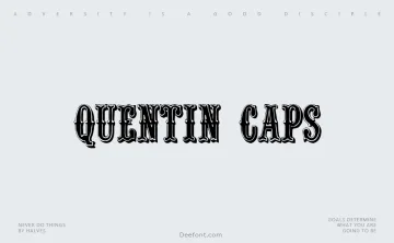 Quentin Caps Font