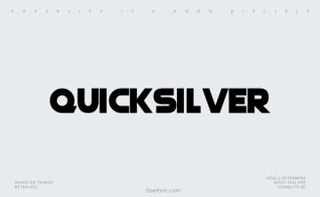 Quicksilver Font
