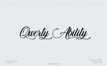 Qwerty Ability Font