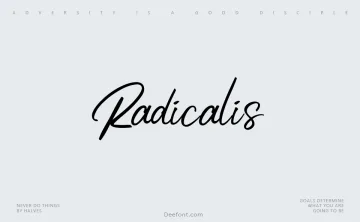 Radicalis Font