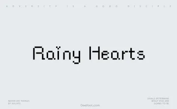 Rainy Hearts Font