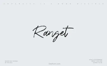 Ranget Font
