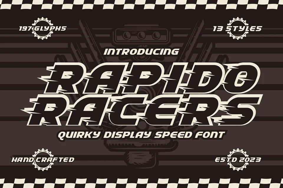 Rapido Racers Font