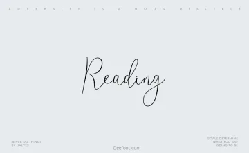 Reading Font