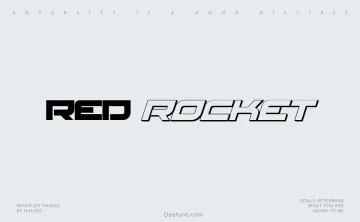 Red Rocket Font