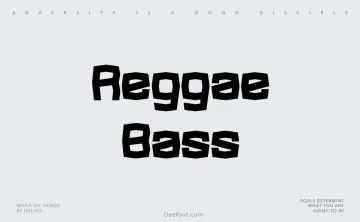 Reggae Bass Font