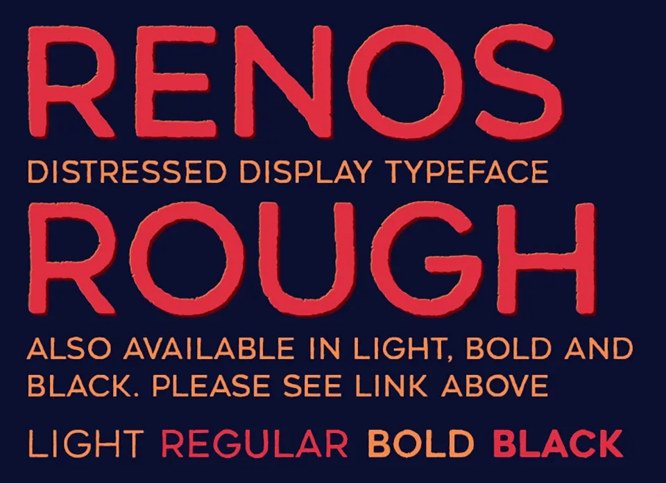Renos Rough Font