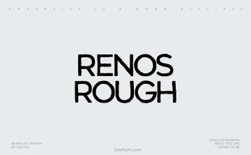 Renos Rough Font