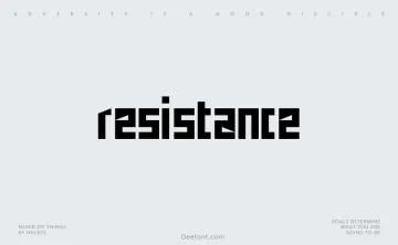 Resistance Font