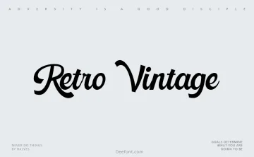 Retro Vintage Font
