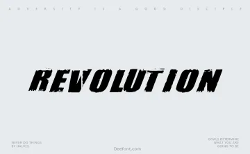 Revolution Typeface