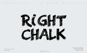Right Chalk Font