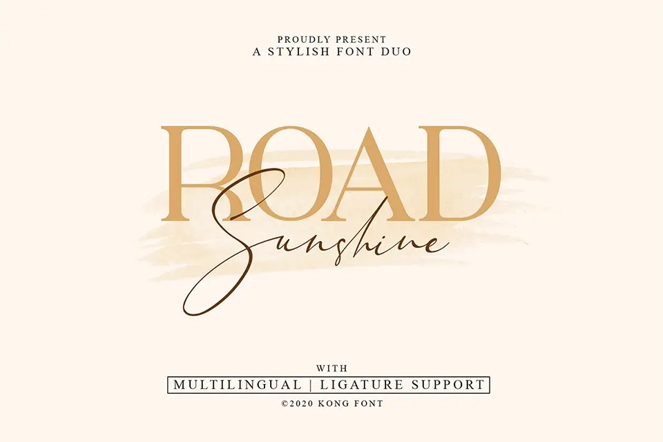 Road Sunshine Font