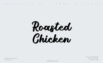 Roasted Chicken Font
