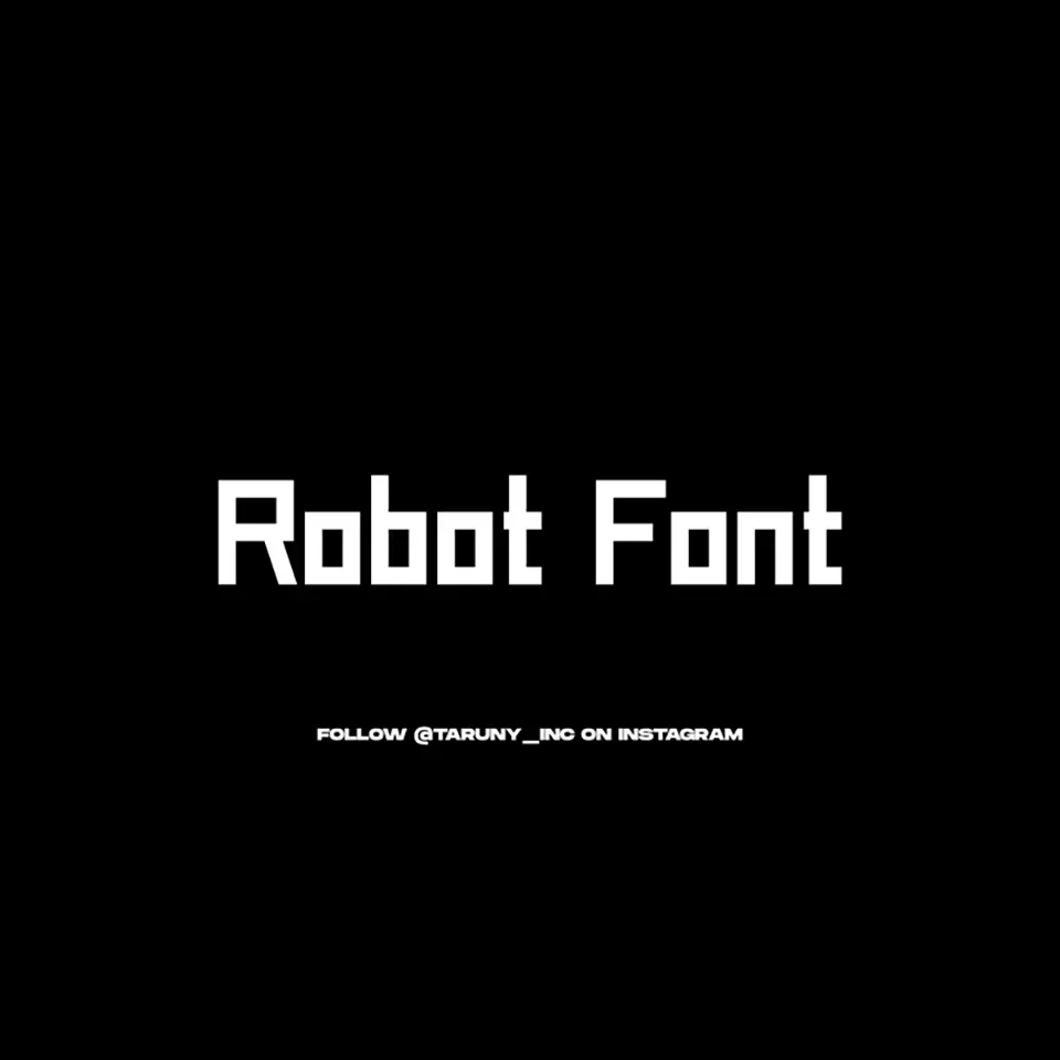 Robot Font