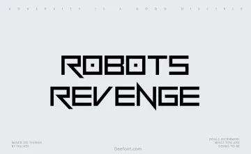 Robots Revenge Font