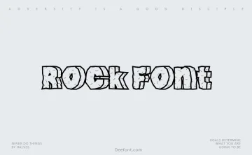 Rock Font Font