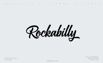 Rockabilly Font