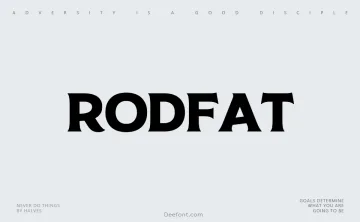 Rodfat Font