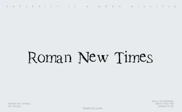 Roman New Times Font