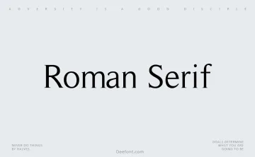 Roman Serif Font