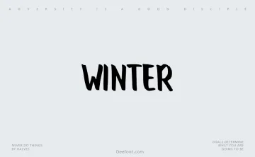 Winter Script Font
