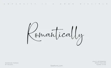 Romantically Font