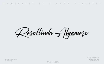 Rosellinda Alyamore Font