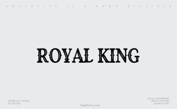 Royal King Font