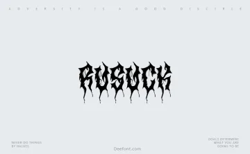 Rusuck Font