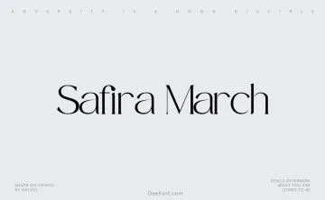 Safira March Font