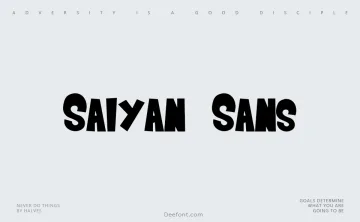 Saiyan Sans Font
