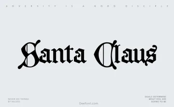 Santa Claus Font