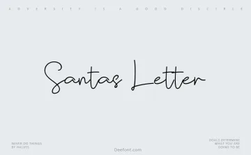 Santas Letter Font