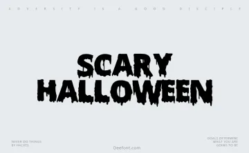 Scary Halloween Font