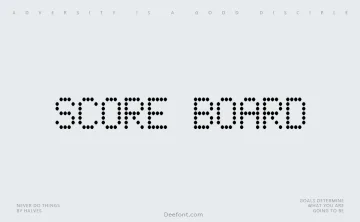 Score Board Font